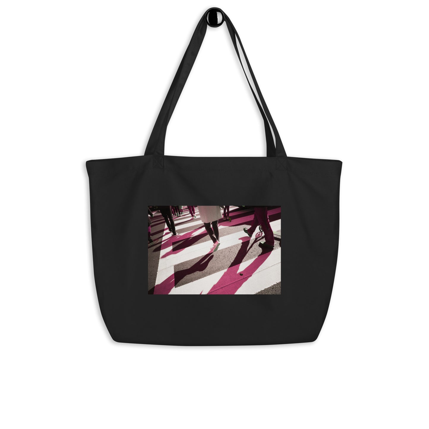 "Unreality Crosswalk" Large organic tote bag