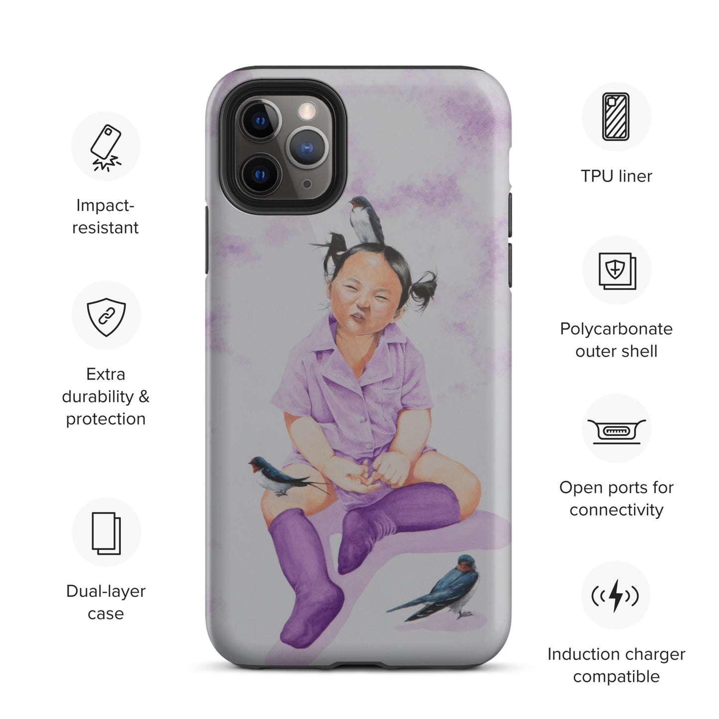 "Hee" Tough Case for iPhone®