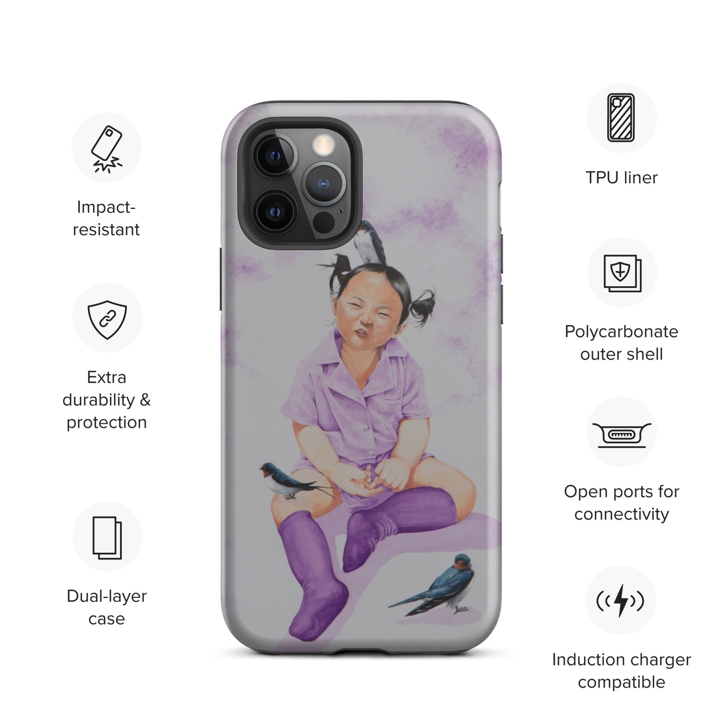 "Hee" Tough Case for iPhone®