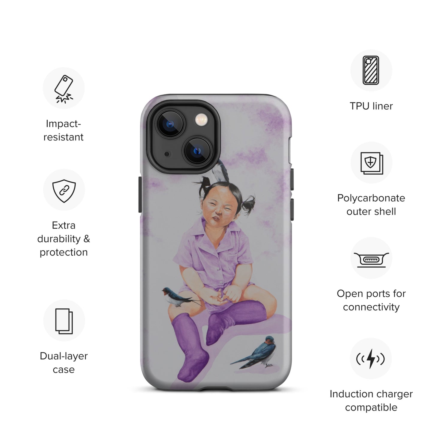 "Hee" Tough Case for iPhone®