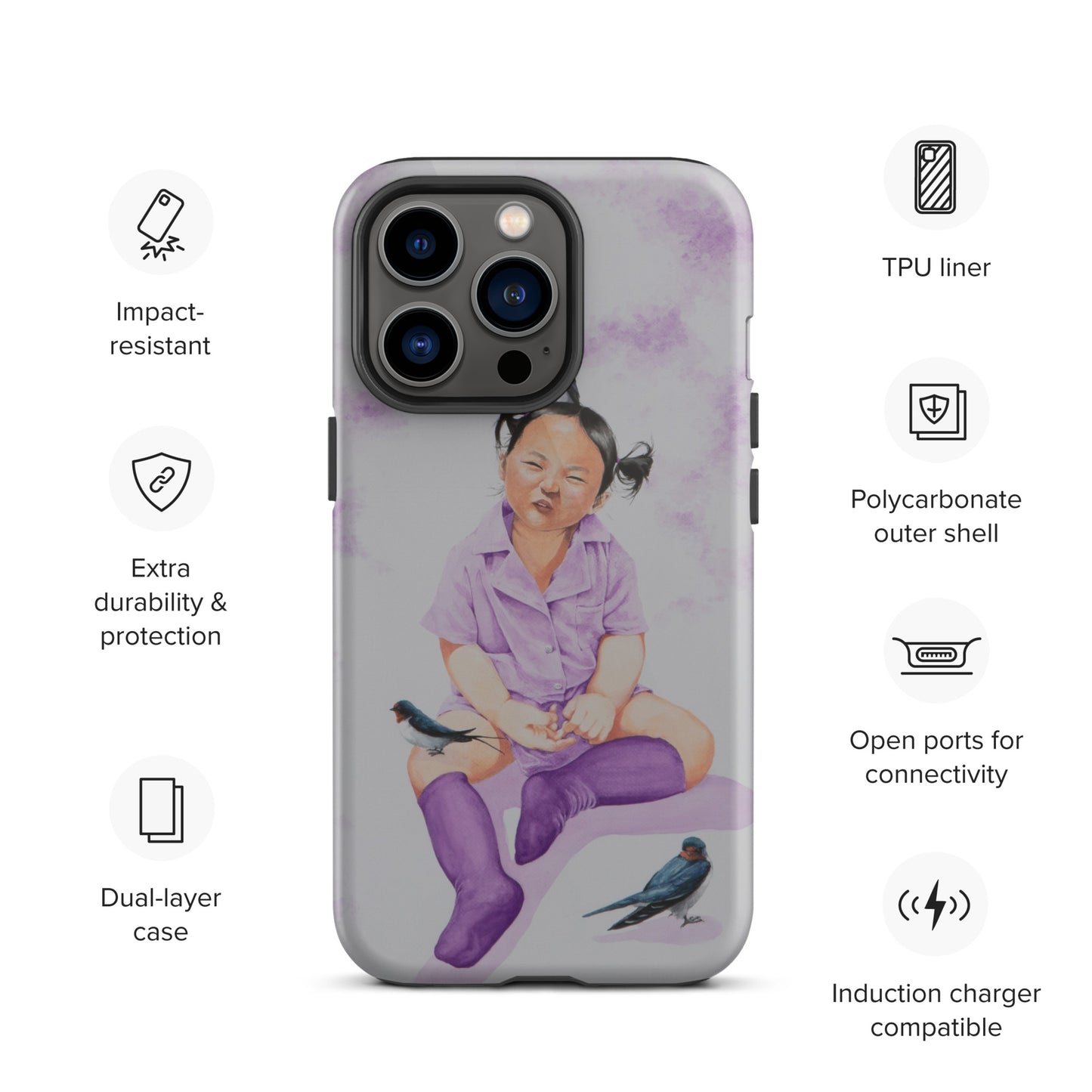 "Hee" Tough Case for iPhone®