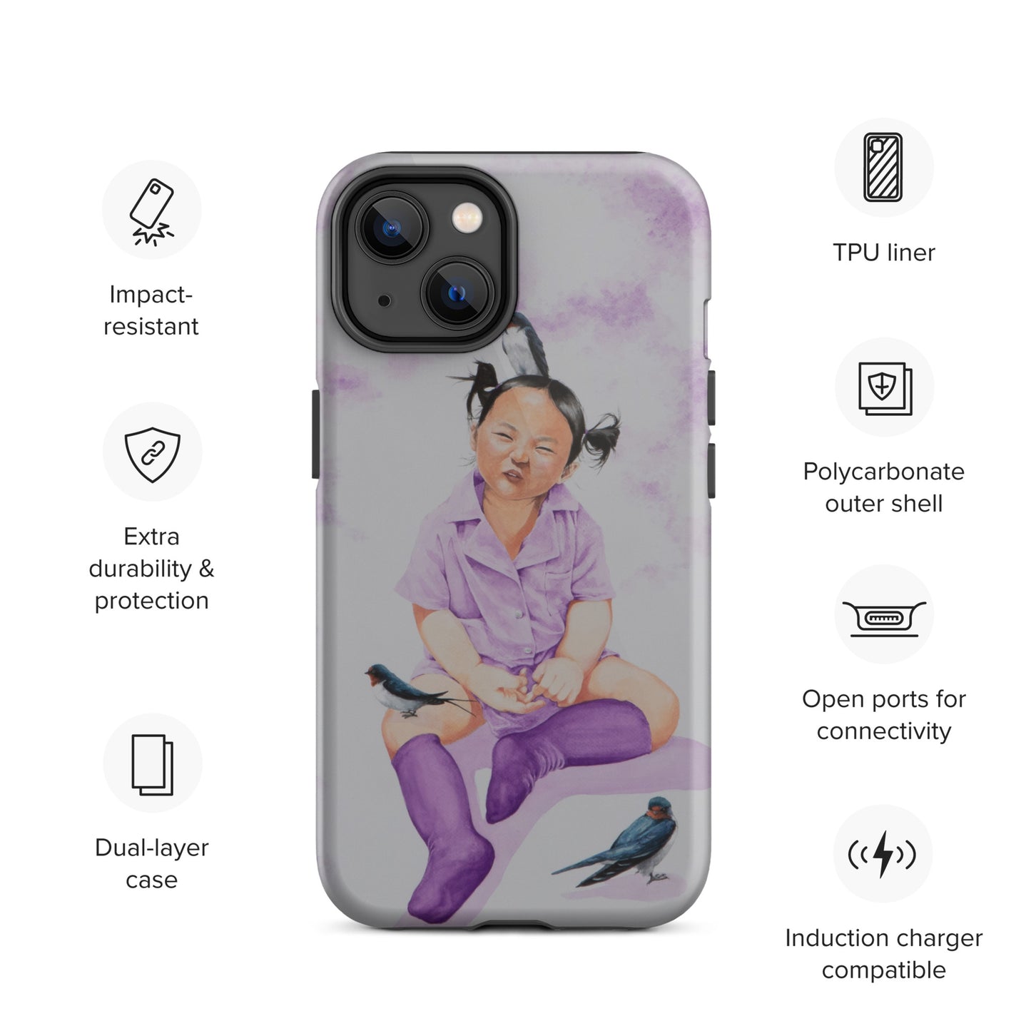 "Hee" Tough Case for iPhone®