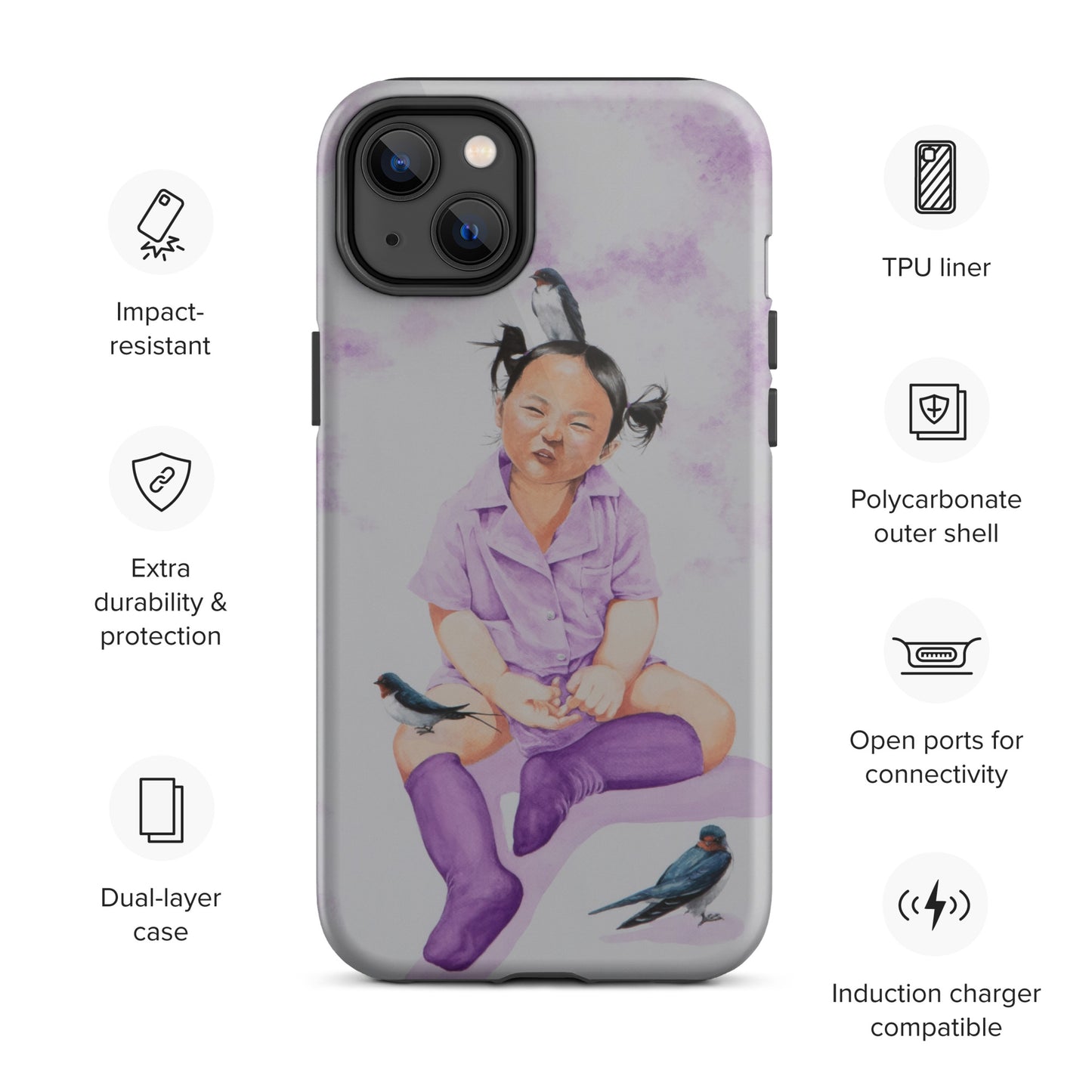 "Hee" Tough Case for iPhone®