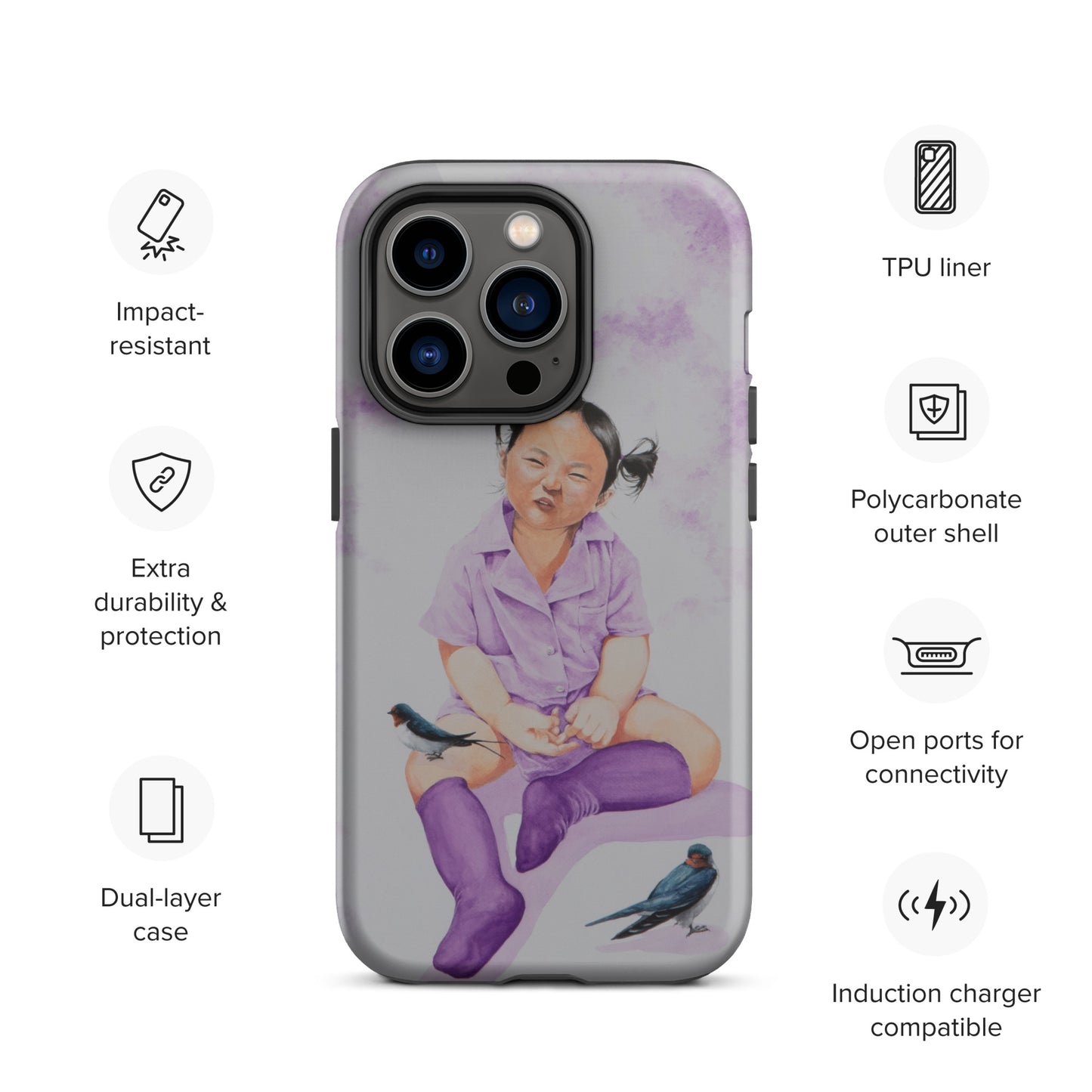 "Hee" Tough Case for iPhone®